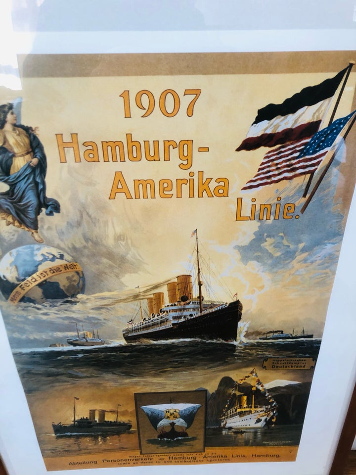 Plakat Hamburg - Amerika Line