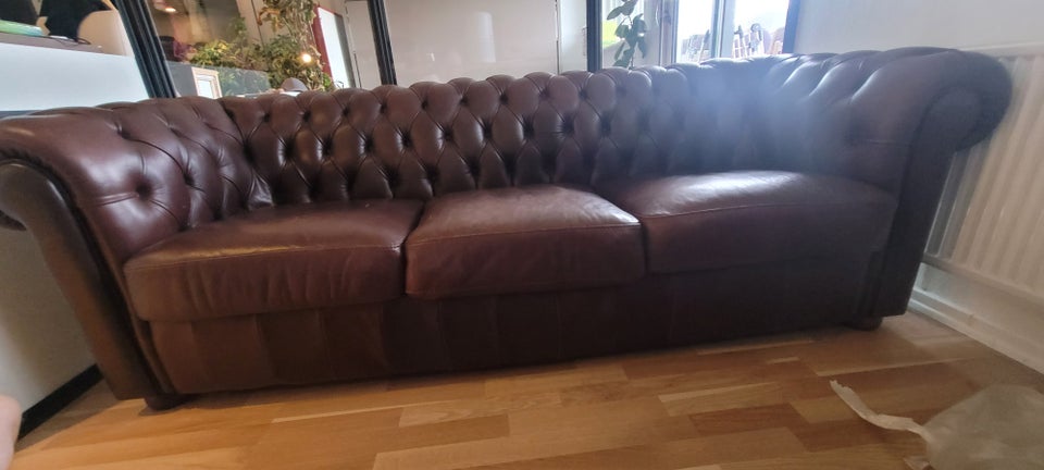 Sofa, læder, 3 pers.