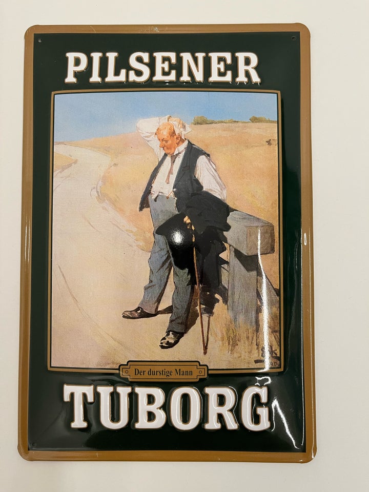 Skilte, Alu skilt med Tuborg tryk