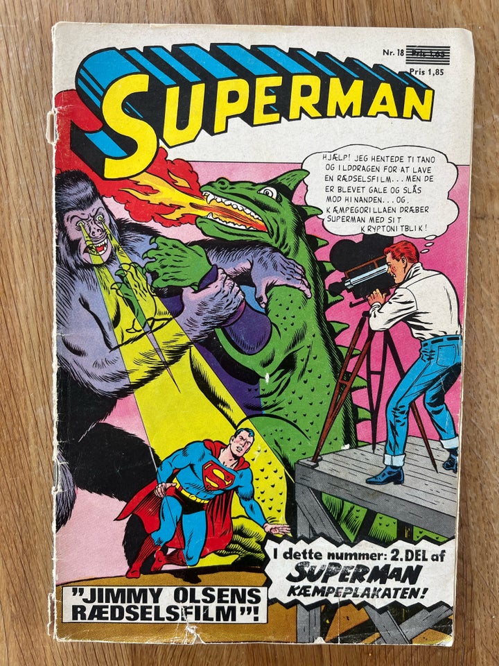 Superman nr 18 1967 inkl plakat,