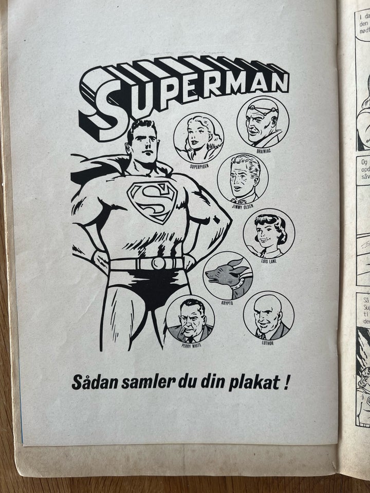 Superman nr 18 1967 inkl plakat,