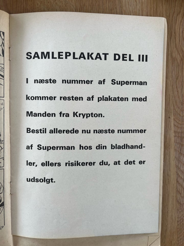 Superman nr 18 1967 inkl plakat,