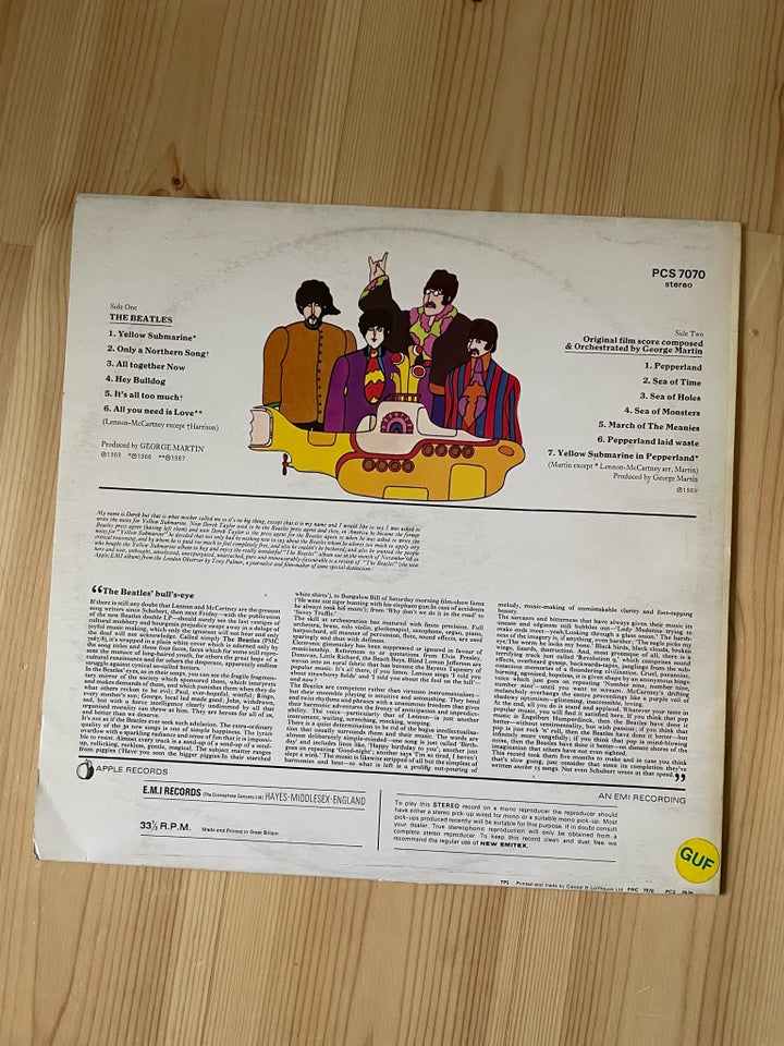 LP, The Beatles , Yellow Submarine