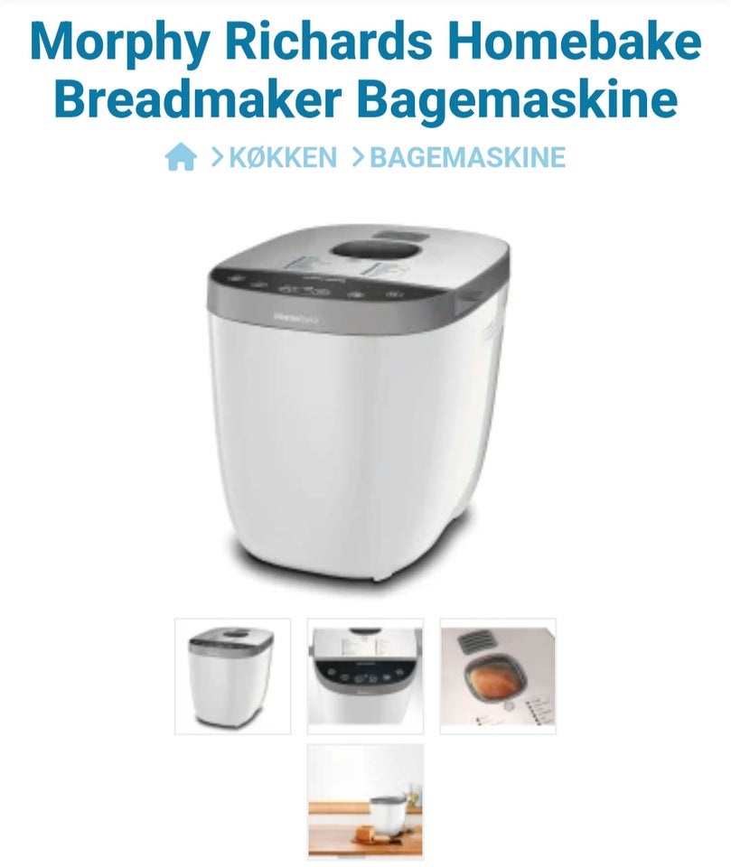 Bagemaskine, Morphy Richards