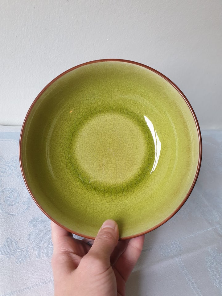 Keramik Grøn keramik skål dyb