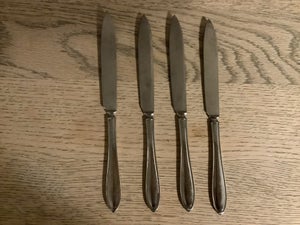 Rustfrit stål Knive x 4 Spets/