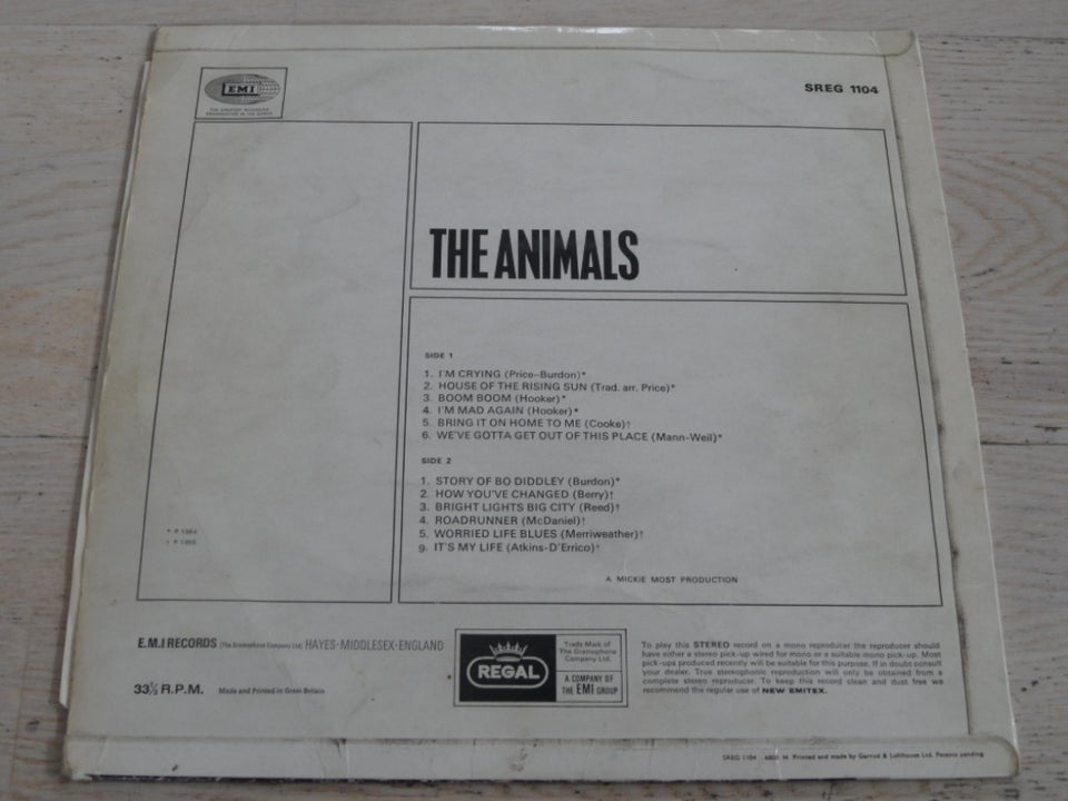 THE ANIMALS: THE ANIMALS, rock