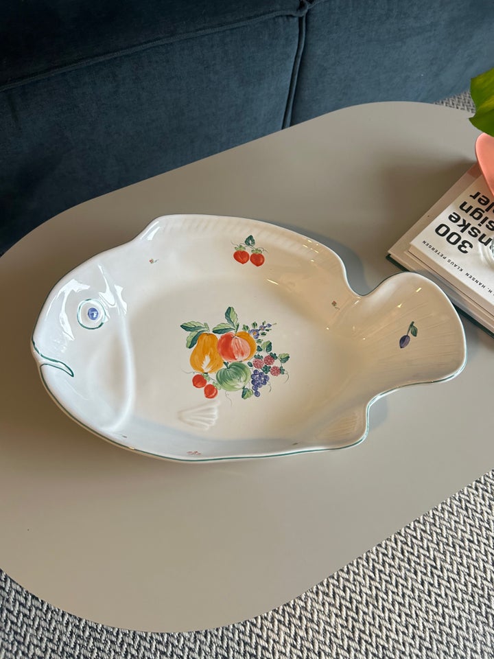 Porcelæn Fiskefad Vintage