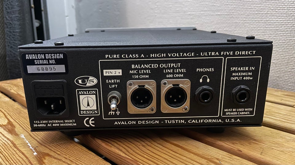 Preamp/LineDriver Avalon U5