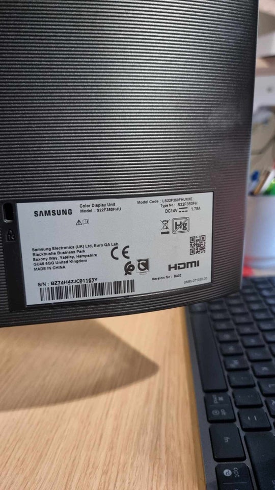 Samsung, S22F350FHU, 22 tommer