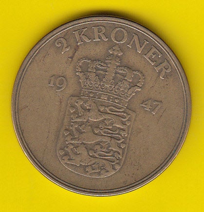 Danmark mønter (592) 2 Kr Fr IX