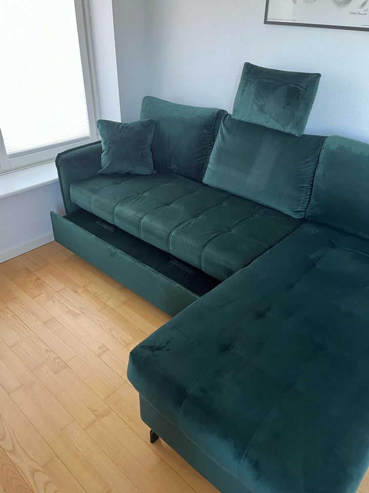 Sovesofa velour 3 pers