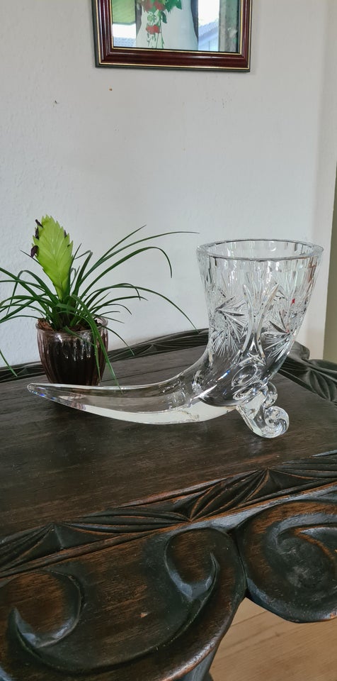 Glas, Facetsleben krystal vase,