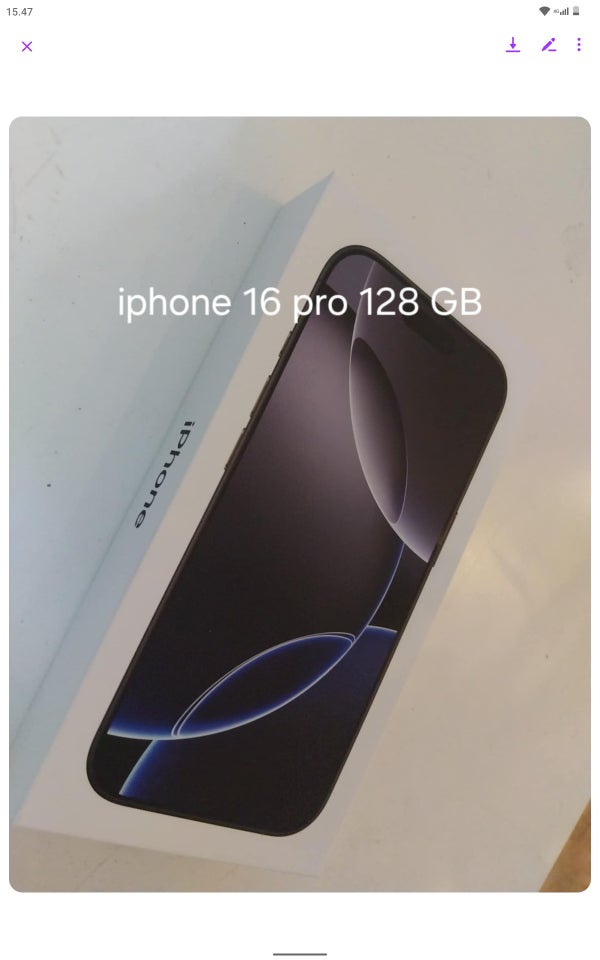 iPhone 15 Pro, 128 GB, sort