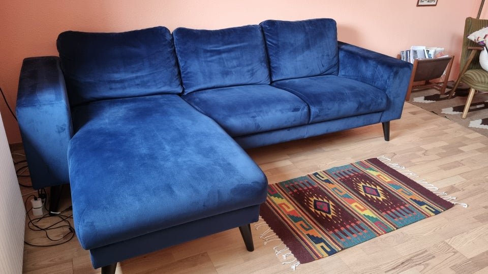 Sofa, velour, 3 pers.