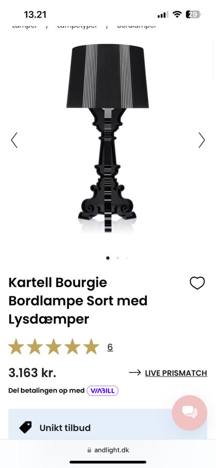 Anden bordlampe, Kartell