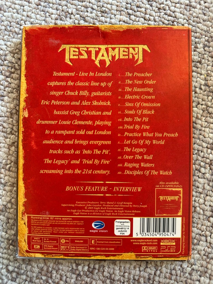 Testament DVD andet