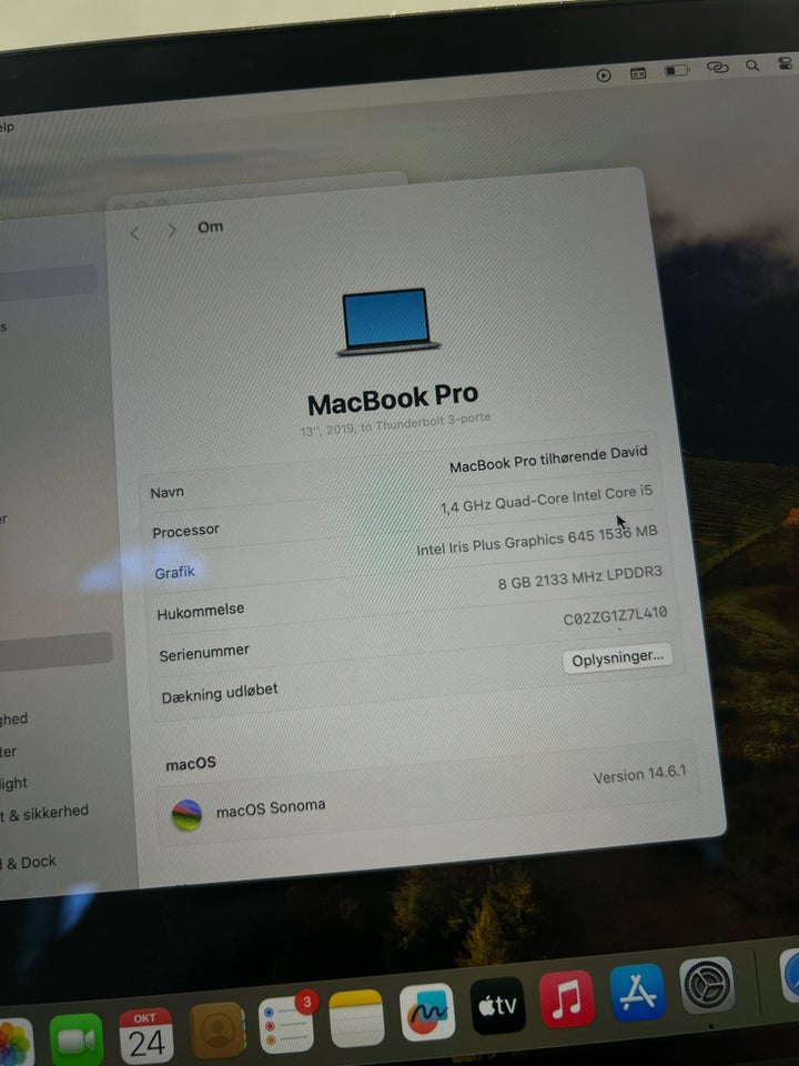 MacBook Pro, A2159, 1.4 GHz