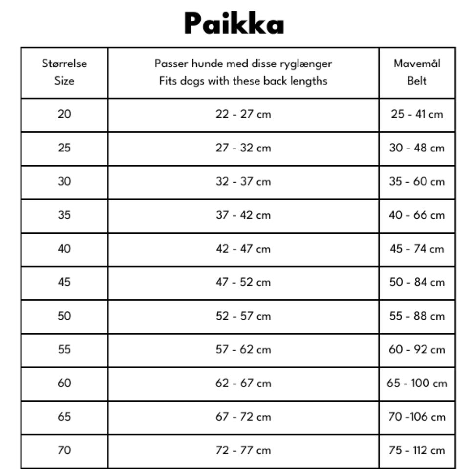 Hundedækken, Paikka vinterjakke