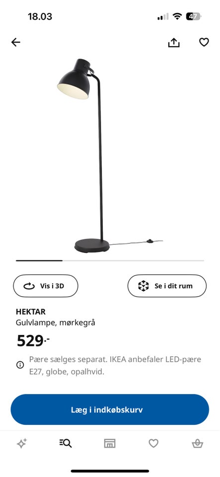 Gulvlampe Ikea