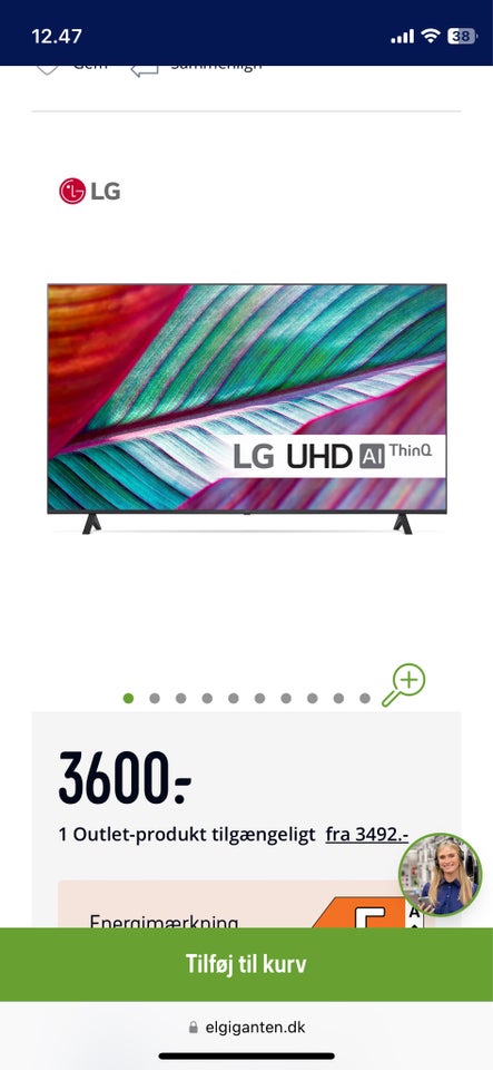 LG LG 50" UR78 4K LED TV (2023) 50"