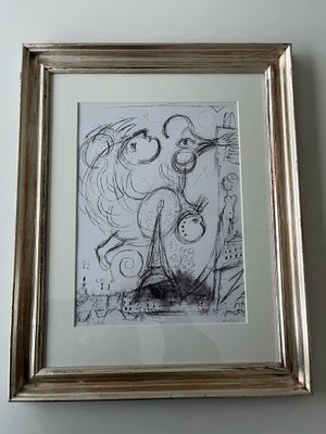 Vintage tryk Chagall b: 40 h: 50