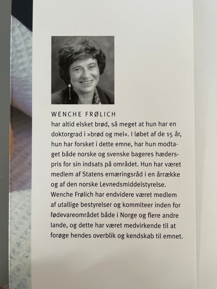 Brød, Wenche Frølich, emne: mad og