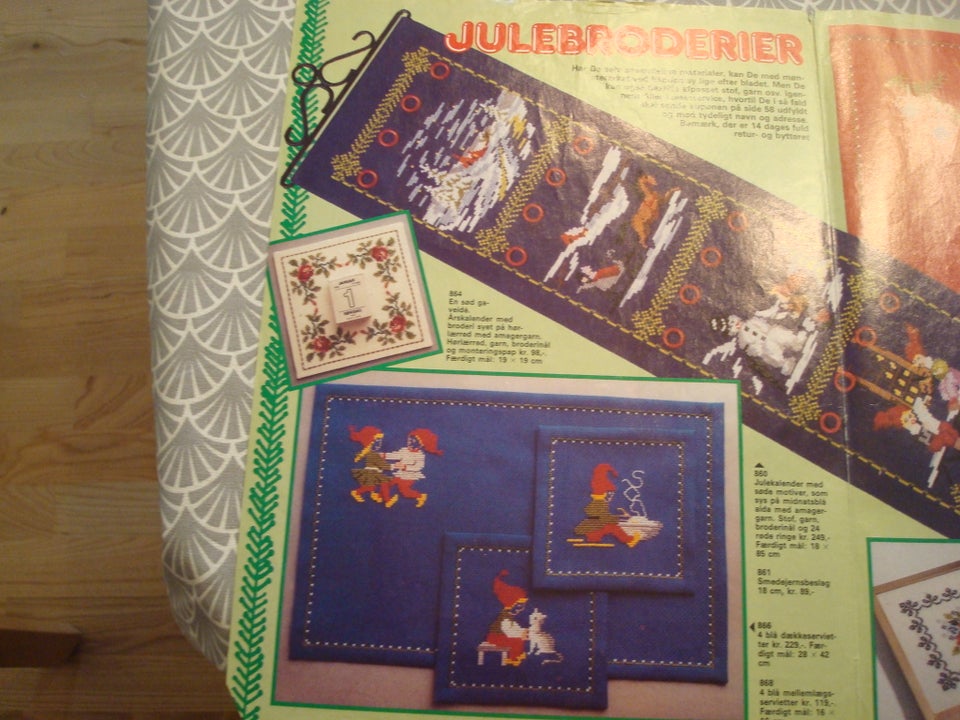 Broderi, Mønstre julebroderier