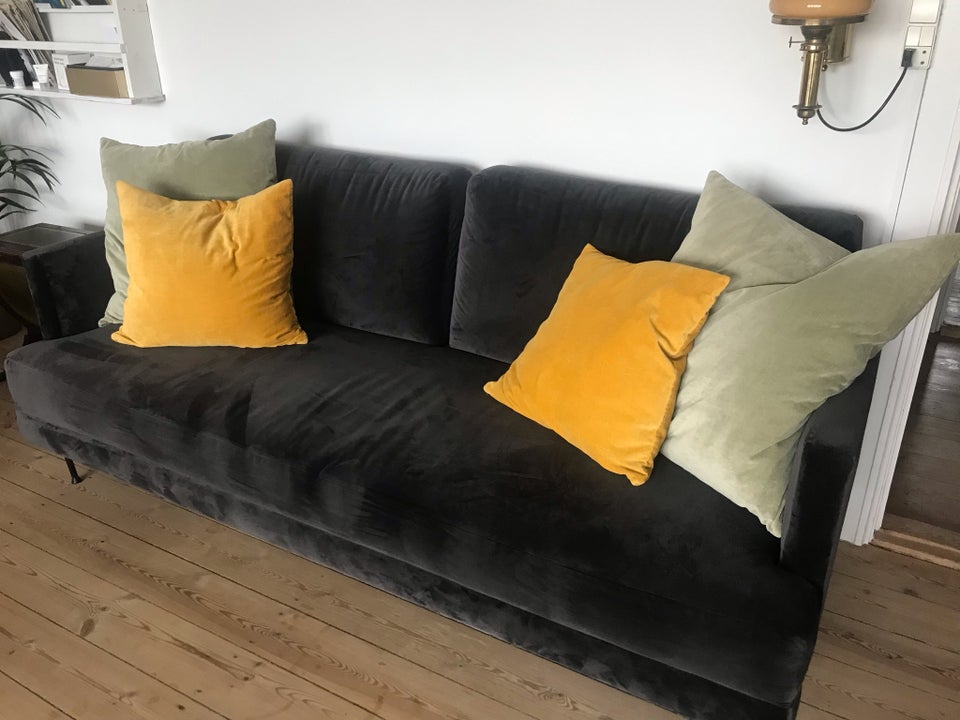 Sofa velour 3 pers