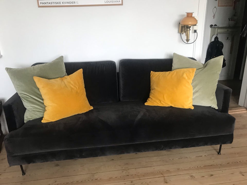 Sofa velour 3 pers