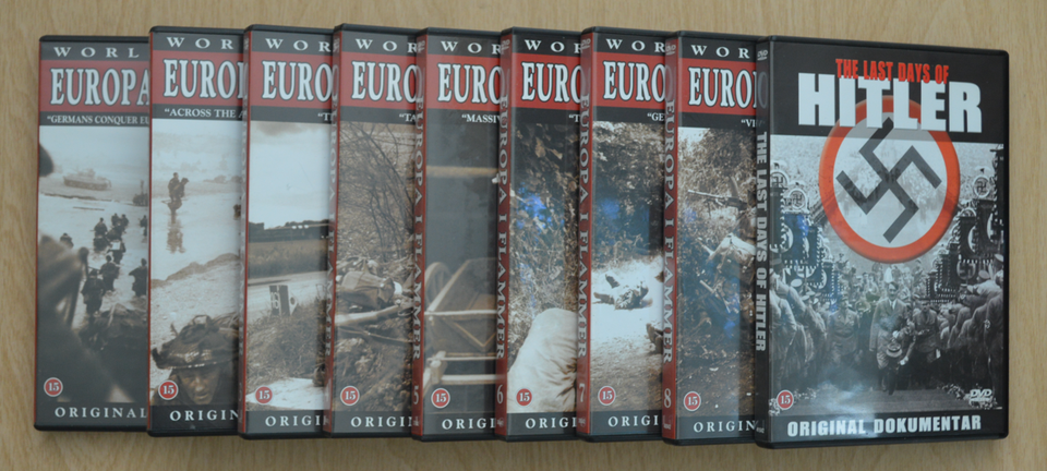 Europa i flammer 1-9 Komplet Serie,