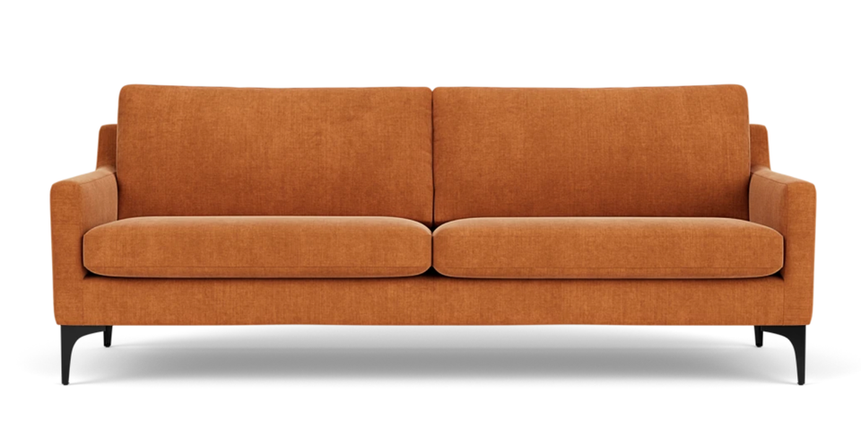 Sofa, velour, 3 pers.