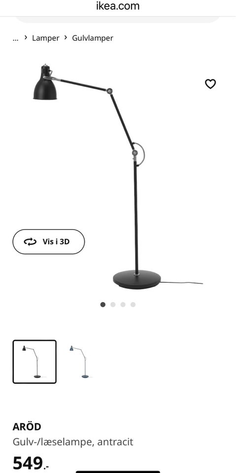 Gulvlampe, Ikea