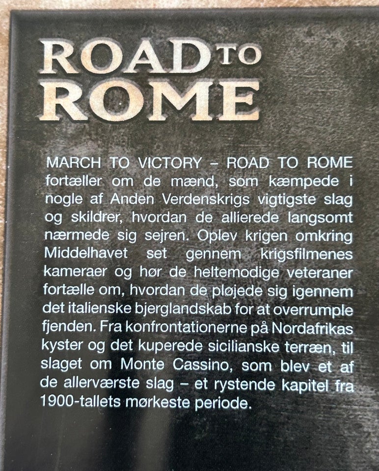 Road to Rome, DVD, dokumentar