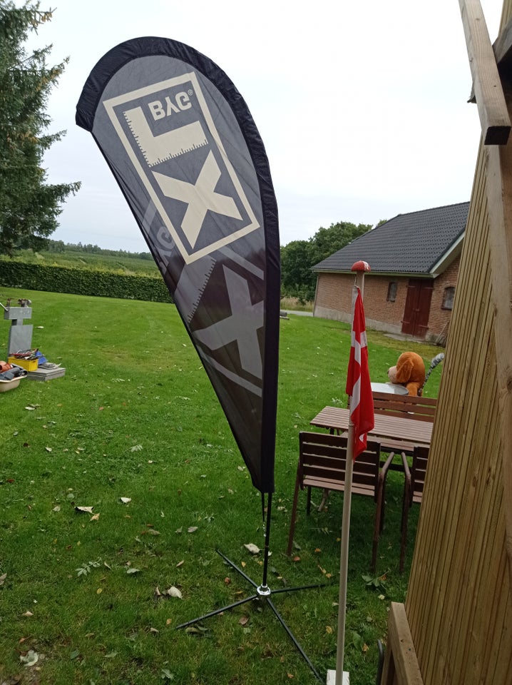 Beachflag 275 cm høj man kan få ny