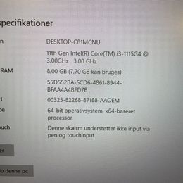 Asus vivobook x712e i3 GHz 8 GB ram