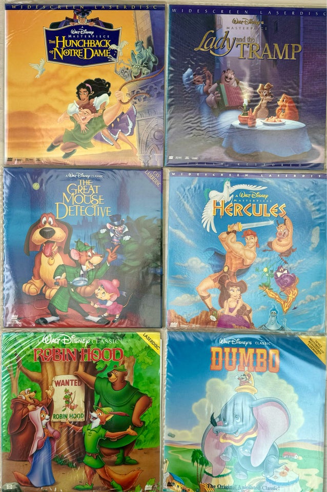 Laserdisc samling Walt Disney,