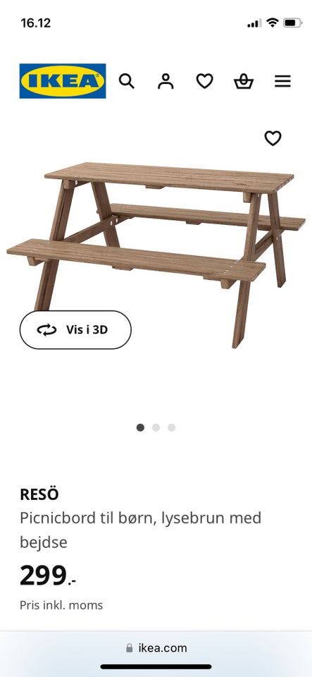 Bordbænkesæt Ikea Træ