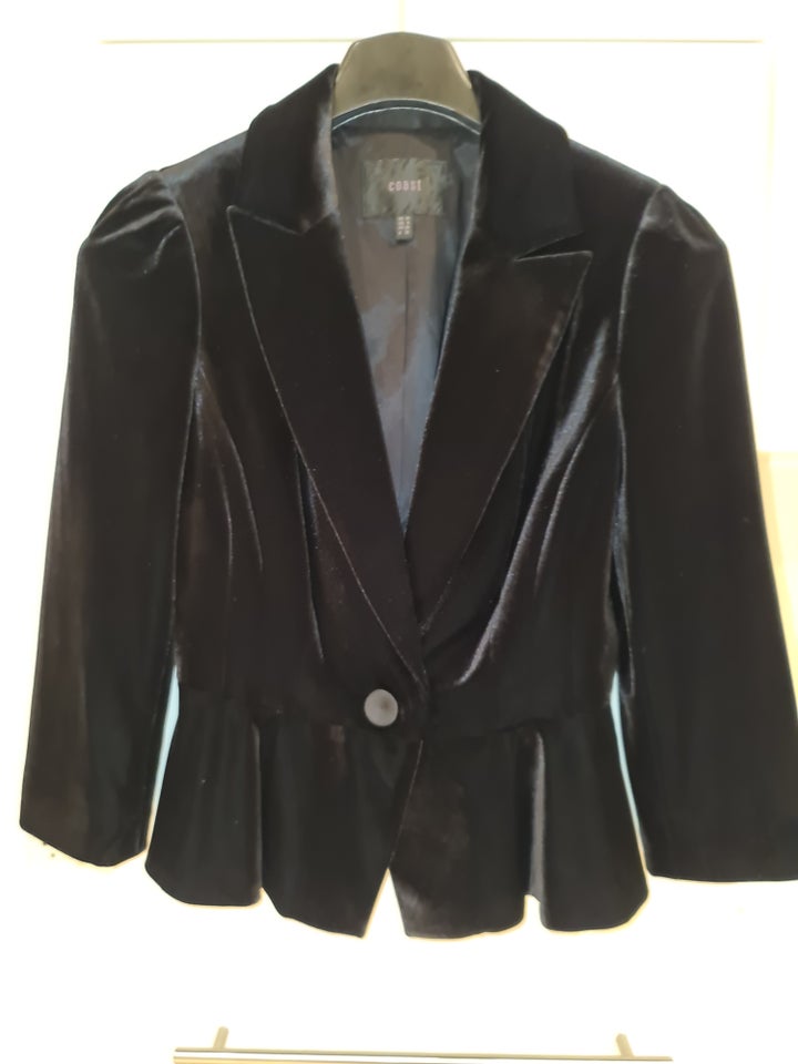 Blazer, str. 36, Jakke i sort velour