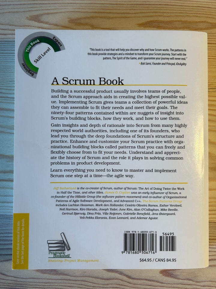 A scrum book, Jeff Sutherland,