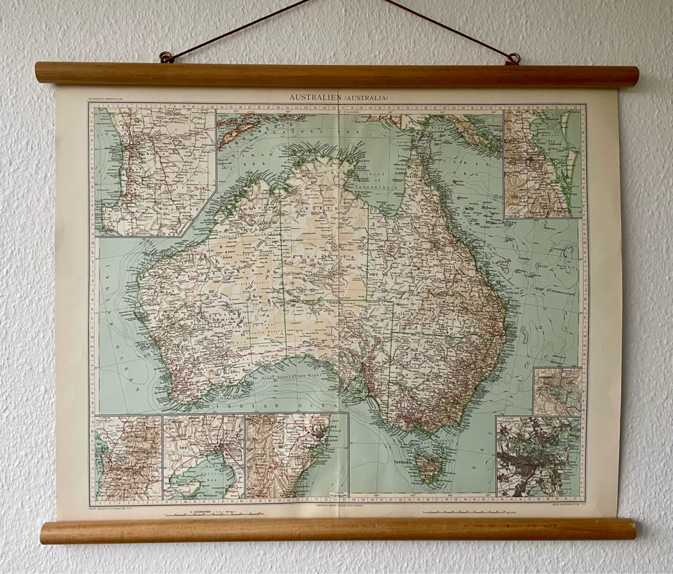Gl landkort motiv: Australien