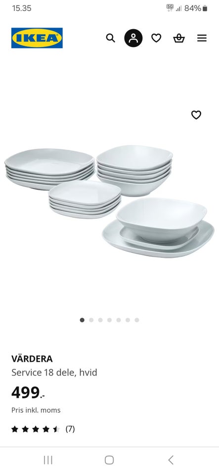 Porcelæn Tallerkener Ikea