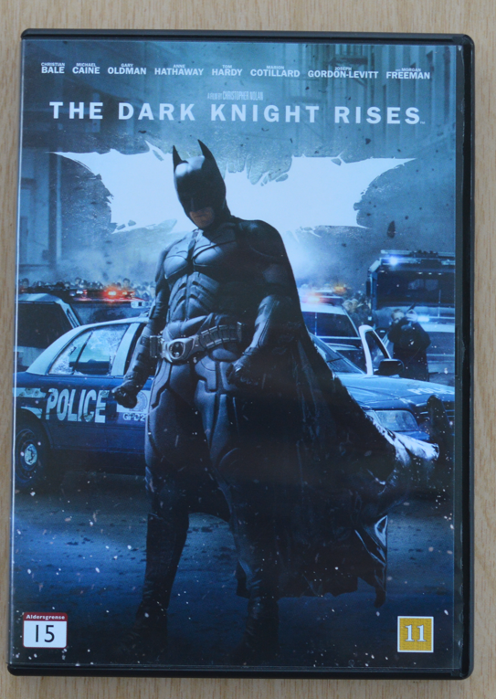 Batman the dark knight rises, DVD,