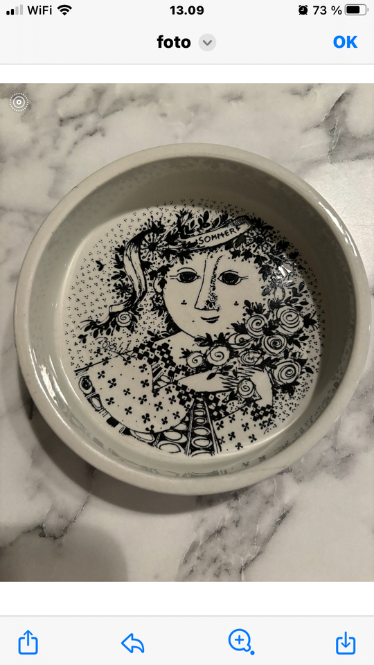 Porcelæn, Skål/askebæger, Bjørn