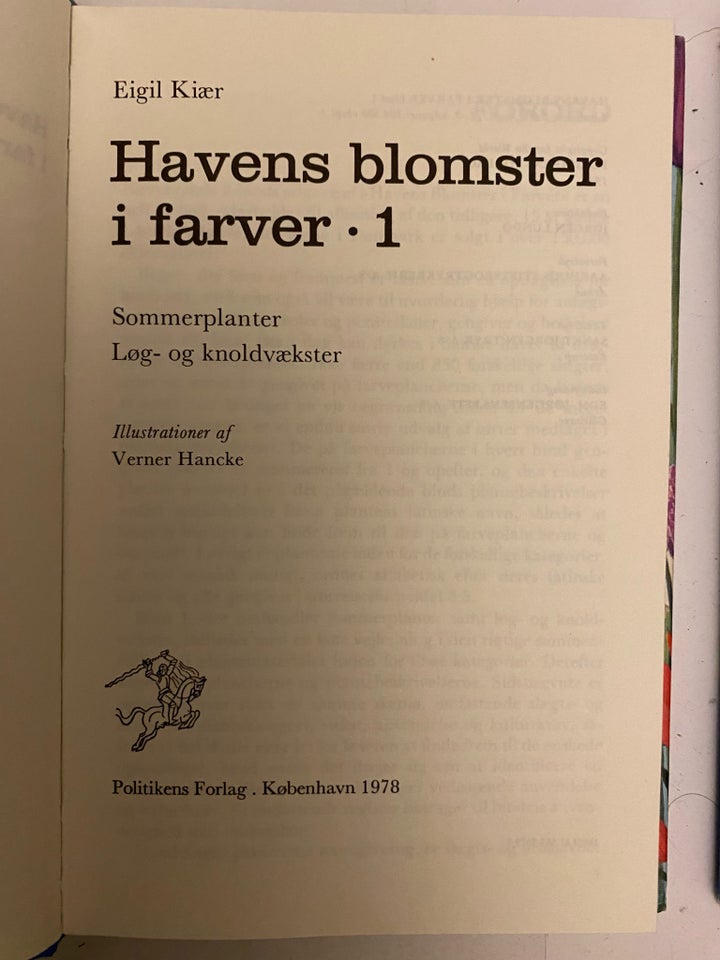 Havens blomster 1 og 2 , Eigil. Kiær,