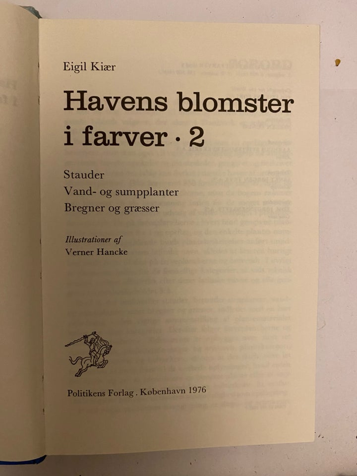 Havens blomster 1 og 2 , Eigil. Kiær,