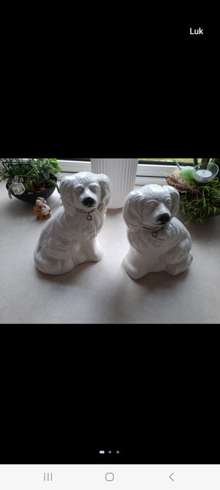 Porcelæn Gl hunde figure engelske