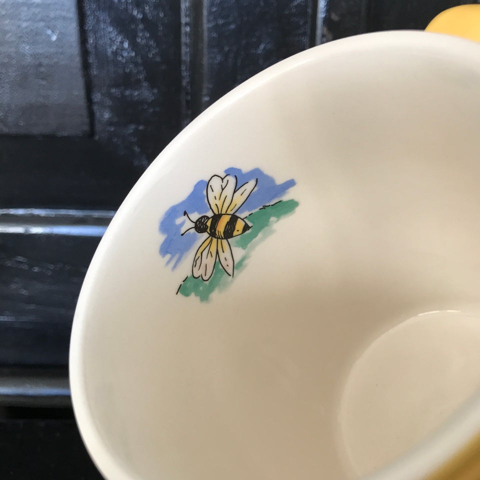 Porcelæn, 2 gule krus fra Tams,