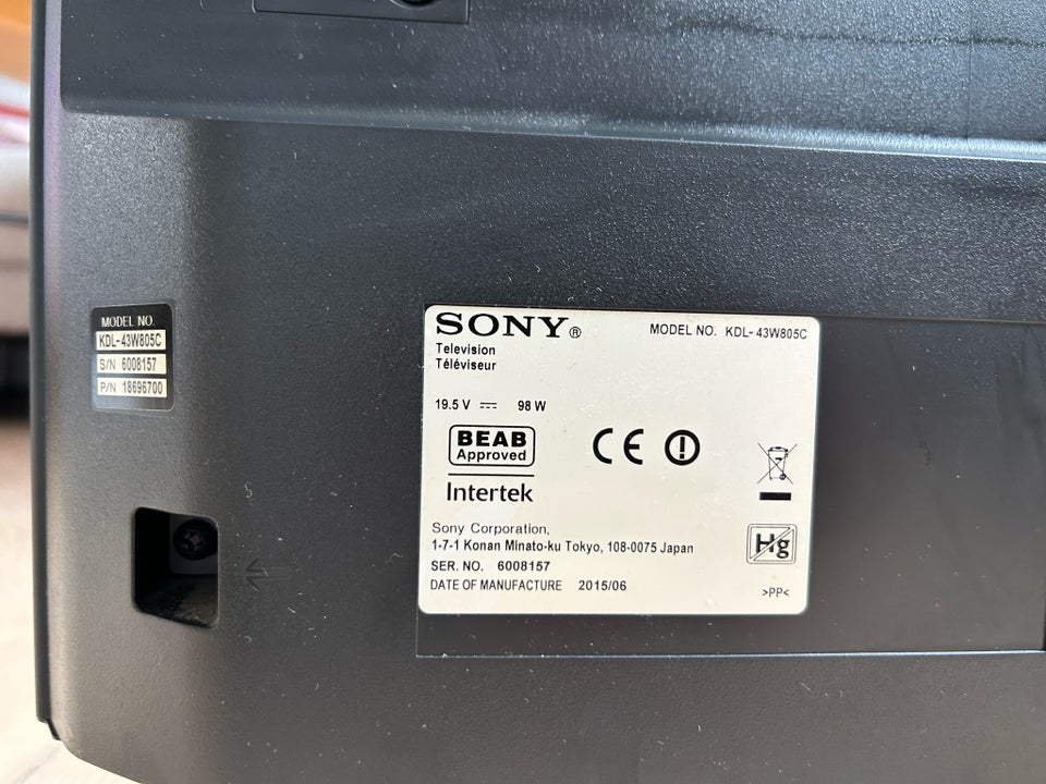 LED Sony KDL-43W805C