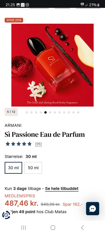 Dameparfume, Eau de Parfum , Armani